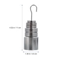thumbnail image 2 of Silver Metal Slotted Masses with Hanger for Balance Use Weighing Operations and Lab Calibration 1 Set, 2 of 8