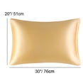 thumbnail image 6 of REGALWOVEN 2PCS Satin Pillowcases for Hair & Skin, Luxury Silky Pillow Cover with Closure, Satin Pillow Cases Gold Queen, 6 of 8