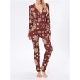thumbnail image 4 of Pijama navideño Y2k para mujer, monos de manga larga con cuello en V y botones, ropa de dormir suave, ropa de dormir femenina, 4 of 4
