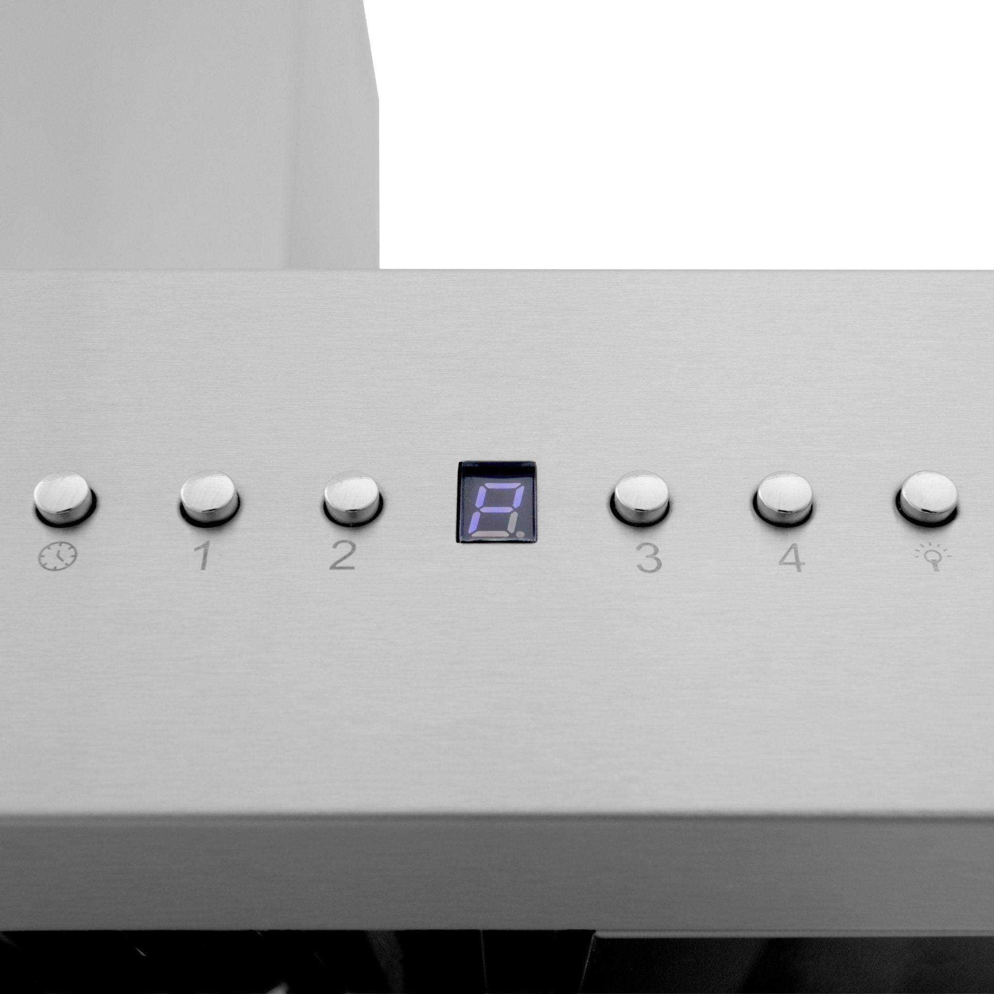 ZLINE 30 in. Professional Wall Mount Range Hood in Stainless Steel with Crown Molding (667CRN-30)
