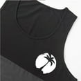 thumbnail image 3 of WAVSUF Summer Men Quick Dry Undershirts Tank Muscle Gym Vest for Mens Sports Tank Tops Printed Round Neck Tops Sleeveles Pullover Dark Gray Size XL, 3 of 4