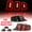 Red Lens, variant on LED Tail Lights Assembly for 2010 2011 2012 2013 2014 Ford Mustang w/Sequential Dynamic Running Turn Light-Red Lens