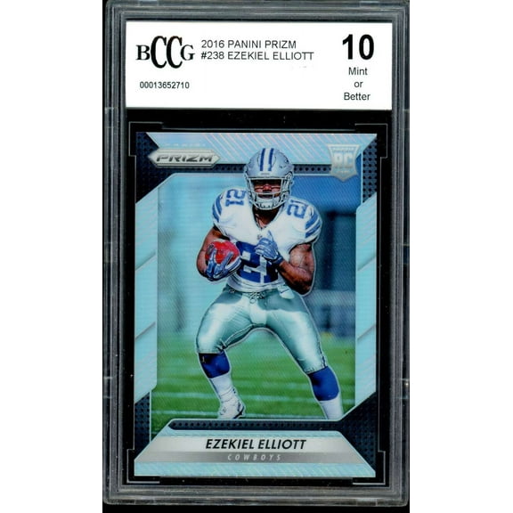 Ezekiel Elliott Rookie Card 2016 Panini Prizm #238 BGS BCCG 10