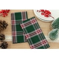 thumbnail image 5 of PurpleEssences Tartan Plaid Cloth Napkins Set of 10, 18x18 inches - Green, 5 of 6