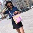 thumbnail image 1 of Bolso para mujer, bolso de hombro de PVC para cruzar transparente Carevas Rosa, 1 of 7