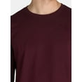 thumbnail image 5 of George Men's & Big Men's Cotton Crewneck T-Shirt with Long Sleeves, Size XS-3XL, 5 of 6
