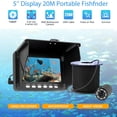 thumbnail image 2 of Écran LCD 5 Pouces Détecteur de Poissons Portable IP68 Étanche USB, 2 of 8