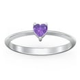 thumbnail image 2 of Heart Birthstone Ring - Amethyst (February), 2 of 6