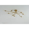 thumbnail image 6 of Aiwen 8 Lights Sputnik Semi Flush Mount Ceiling Lamp Metal Chandelier, 6 of 8