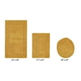 thumbnail image 2 of Better Trends 3 Piece Bath Rugs Set 100% Cotton Soft Water Absorbent Reversible Machine Washable Lid Cover, U-Shape Toilet Rug for Bathroom Floor Decor Seat Cover Yellow Lux Collection, 2 of 4