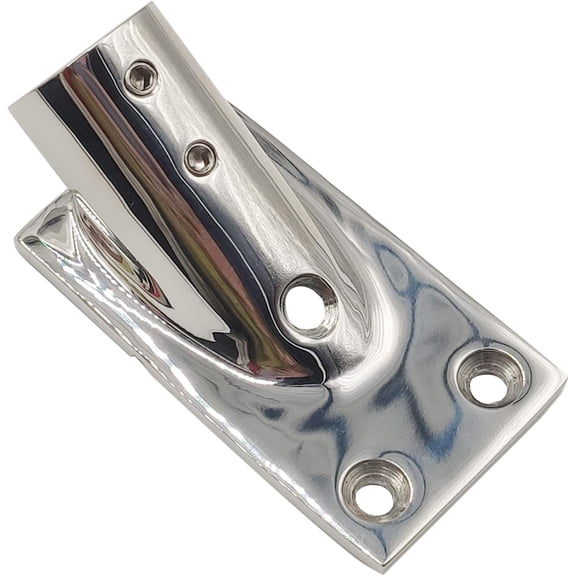 ABCISI Heavy Duty Boat Hand Rail Fitting, 30 Degree 1 inch Rectangular Base-Marine 316 Stainless Steel Deck Hardware