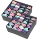 thumbnail image 1 of Simple Houseware - Organizador de calcetines para armario, paquete de 2, divisor de cajón de 24 celdas, color gris oscuro, 1 of 4