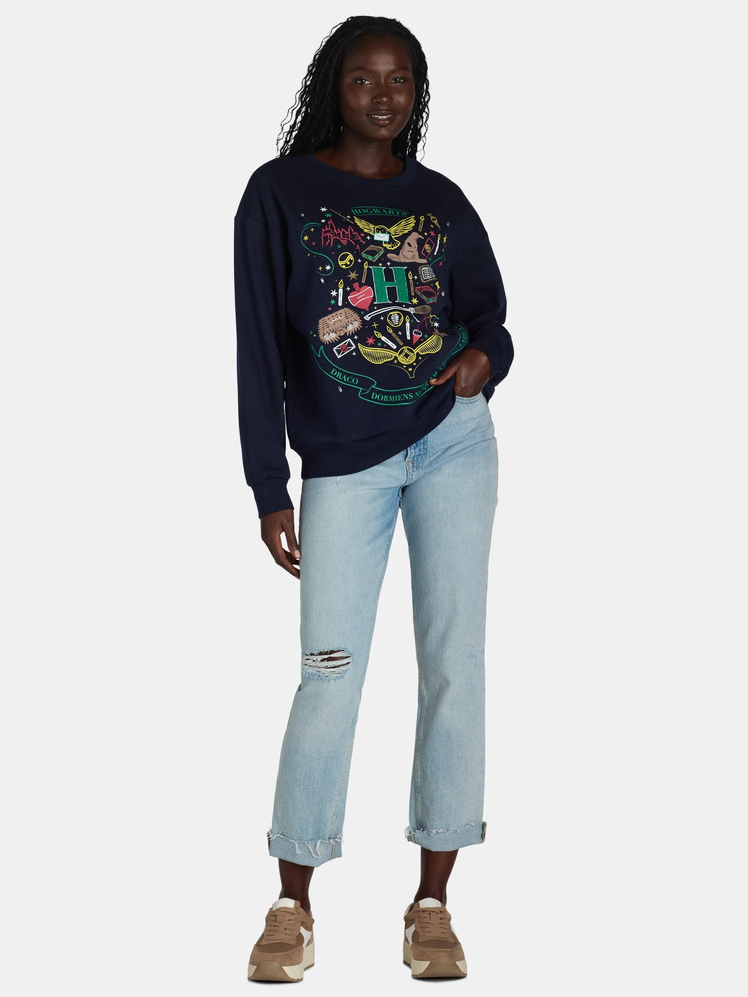 Harry Potter Holiday Light Up Sweatshirt, Womens