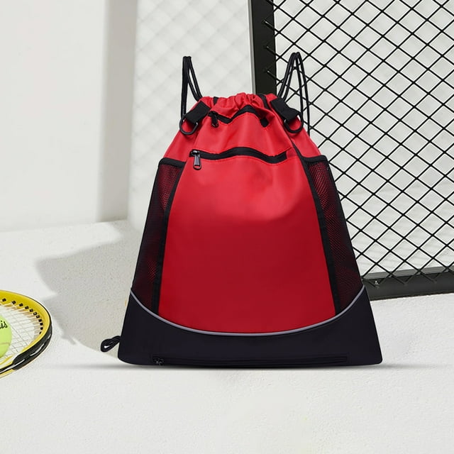 PALIFEUR Shoulder Bag Drawstring Backpack Large Capacity Backpack Leisure Fitness Outdoor Sports Multi Functional Solid Color Backpack Backpack