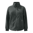 thumbnail image 5 of Womens Fleece Jacket Fashion Casual Cozy Solid Color Long-Sleeve Outerwear Fall Winter Daily Wear Outerwear, 5 of 9