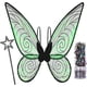 thumbnail image 2 of Alas de disfraz de hada para mujeres y niñas, alas de ángel de mariposa brillante, disfraz de Halloween, recuerdo de fiesta de Navidad, 2 of 3
