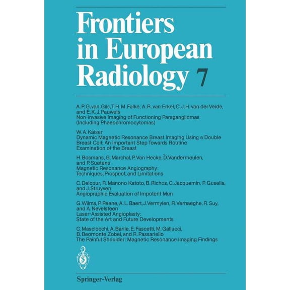Frontiers in European Radiology Frontiers in European Radiology, Book 7, (Paperback)