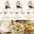thumbnail image 4 of Batidora de Pie para Cocina 3.2Qt, 6 Velocidades, Amarilla, 120V, 4 of 6