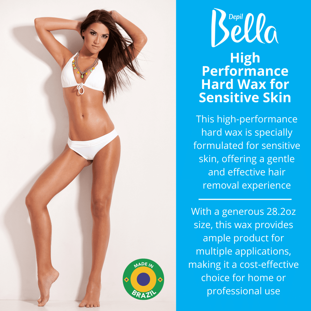 Depil Bella High Performance Hard wax Honey with propolis 28.2 Oz (3 Units Offer)