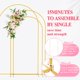 thumbnail image 4 of Soporte de fondo para arco de boda Wokceer, set de 3, metal dorado, 4 of 6