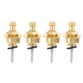 thumbnail image 1 of KAKOWELY guitar strap lock buttons 4pcs Metal Guitar Strap Locks Quick Release Guitar Strap Lock Buttons Secure Guitar Strap Lock System for Electric Acoustic Guitar Gold, 1 of 5