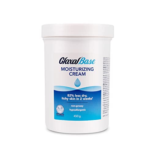Glaxal Base Crème Hydratante pour Soulagement de l'Eczéma et Peau Qui Démange, Peau Sèche, Hypoallergénique et Sans Parabènes, 450g