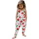 thumbnail image 2 of Mono para niñas pequeñas con estampado de flores, mono con tirantes, ropa de verano, 2 of 6