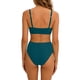 thumbnail image 5 of Traje de baño tankini de cintura alta dividido para mujer, color sólido, conservador y moderno, traje de baño de dos piezas para mujer, trajes de baño tankini para mujer, traje de baño de 2 piezas par, 5 of 7