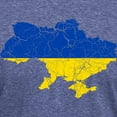 thumbnail image 3 of CafePress - Outline Ukraine Flag And Map Cracked Men's Deluxe - Mens Tri-blend T-Shirt, 3 of 4
