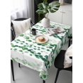 thumbnail image 6 of Green Weeping Eucalyptus Table Cloth, Waterproof Tablecloth for Rectangle Tables, Spring Summer Country Leaves Reusable Washable Fabric Table Cover for Restaurant Kitchen Dining Tables 54"x108", 6 of 9