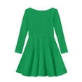 thumbnail image 5 of DISNIMO Merry Christmas Dress Girls Long Sleeve Green Dress Kids Christmas Tree Dress Size 9/10 Long Sleeve Dresses for Children Winter Dress Child Fall Dress Girl Swing Dress Kids Twirly Dress, 5 of 6