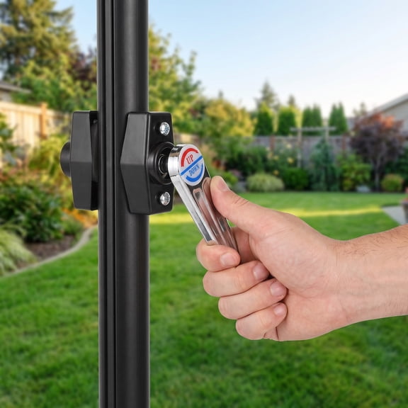 FONDOTIN Outdoor Patio Umbrella Hand Crank Replacement Accessory Compatible with Most Parasol Umbrella Models