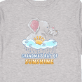 thumbnail image 4 of Inktastic Grandma's Ray Of Sunshine Cute Elephants Rainclouds and Sun Boys or Girls Long Sleeve Toddler T-Shirt, 4 of 5