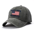 thumbnail image 2 of NMMUED Independence Day 250 Years Hat American Flag Baseball Cap Men Women Washed Denim Vintage Retro Patriotic Dad Hats 4th of July 1776-2026 Outdoor Casual Sun Cap Army Green A, 2 of 3