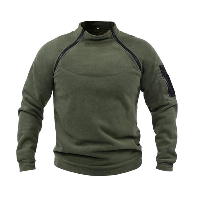 Chaqueta de aire libre, jersey de invierno a la moda, ropa cálida transpirable, abrigo térmico de manga larga para viajes de aventura, Verde XL Hugo Chaqueta de los hombres