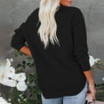 thumbnail image 3 of DAFPZW Sweatshirt for Women Crewneck Long Sleeve Side Split Tops Casual Solid Color Loose Pullover Shirts 2026 Clothes, 3 of 7