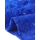 thumbnail image 5 of INSPIRAR CHIC Blusa sin mangas de encaje floral de ganchillo con cuello redondo y peplum para mujer en azul real S, 5 of 6
