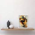 thumbnail image 2 of Snowboarder Vibrant Splat Art Action Shot Portrait Artwork Framed Wall Art Print A4, 2 of 4