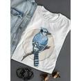 thumbnail image 3 of Beautiful Blue Jay Bird T-Shirt Women -Image by Shutterstock, Female Medium, 3 of 4