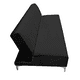 thumbnail image 5 of Sofa Cama Reclinable El Bazar Store Miami Negro terciopelo, Futon 3 posiciones, Sala, Love Seat, 5 of 7