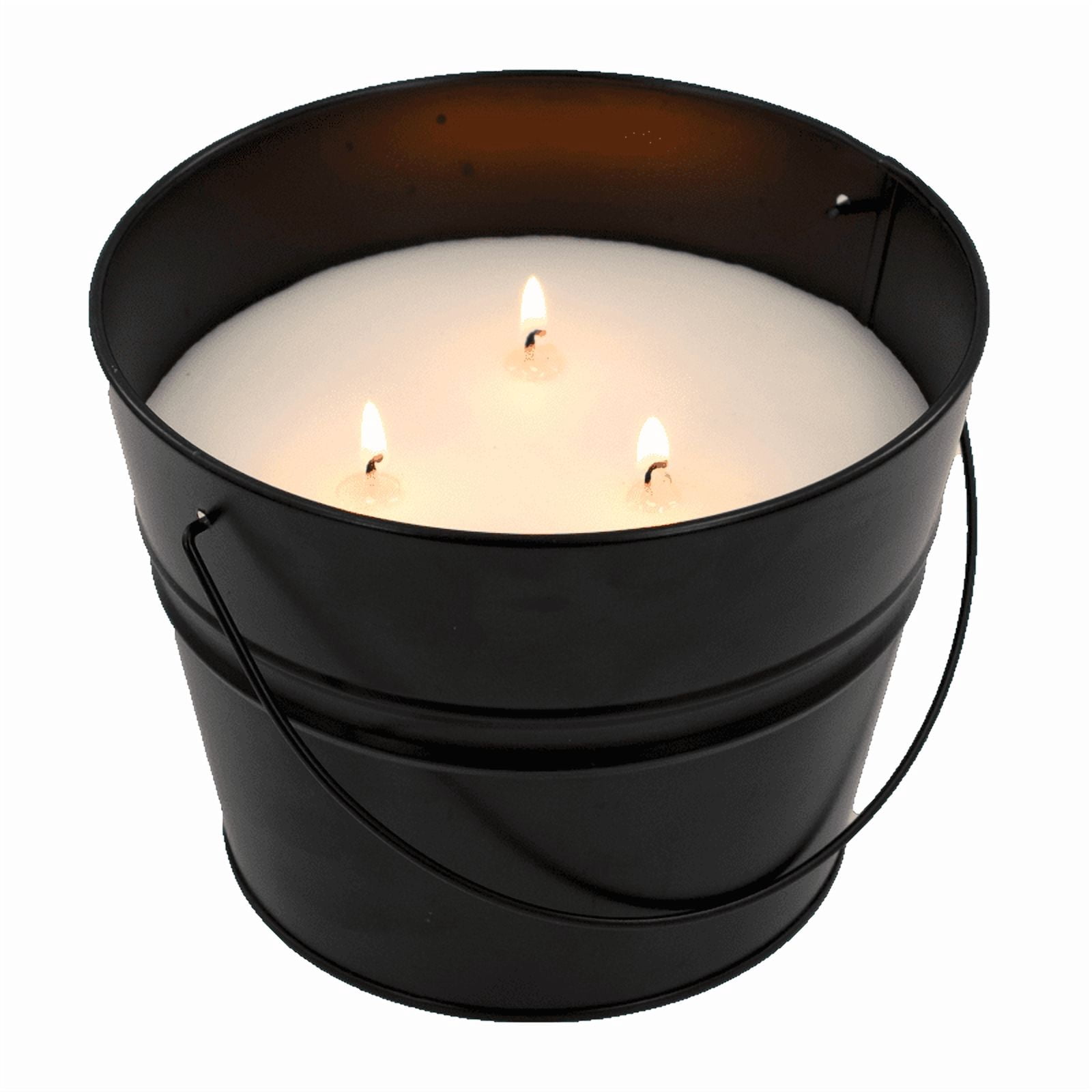 Mainstays Outdoor Citronella Candle - 24oz Metal Bucket | Repels Mosquitoes | Triple Wick | Up to 40 Hours Burn Time