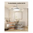 thumbnail image 4 of Ventilador De Techo Moderno Con Luz Y Control Remoto 42'' Malubero Blanco, 4 of 5