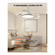 thumbnail image 4 of Ventilador De Techo Moderno Con Luz Y Control Remoto 42'' Malubero Blanco, 4 of 5