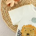 thumbnail image 4 of LYMAYTER Infant Boys Cotton T-Shirt Outfit for Kids Baby Short Sleeve Tees Tops +Summer Shorts Set 2PCS 9 M-4 T, 4 of 9