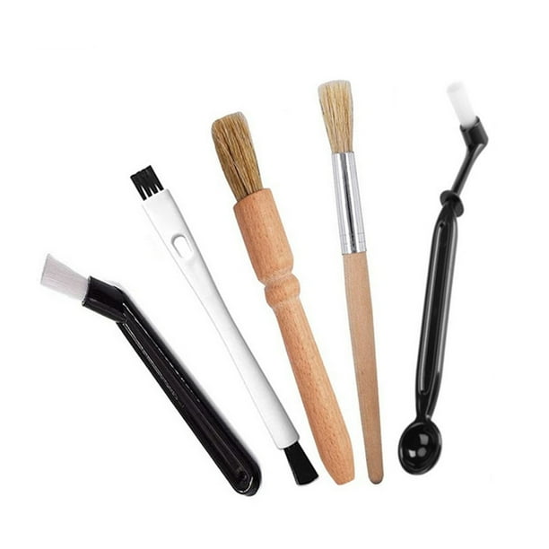 Máquina de molienda de café, cepillo, molinillo portátil, cepillos, herramientas de limpieza con juego de mango largo, Hotel, restaurante, Suministros de limpieza para el hogar Tipo A 5 piezas/juego Ounissouiy HA062977-01
