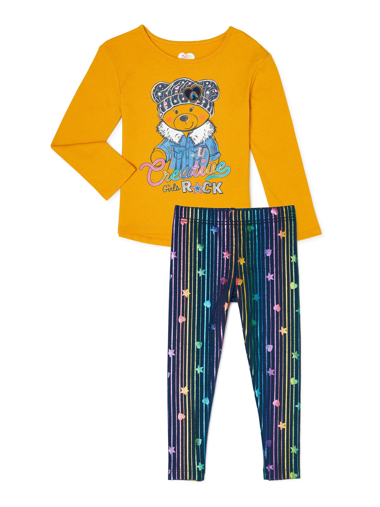 365 Kids From Garanimals Girls Mix & Match Kid-Pack Gift Box, 8-Piece Outfit Set, Sizes 4-10