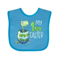 Inktastic My 1st Easter Dinosaur Hatching Easter Egg Boys or Girls Baby Bib
