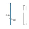 thumbnail image 3 of 4 Pack Reusable Stainless Steel Straws with Case & 1 Brushes, Straight Reusable Drinking Straws, Metal Stainless Steel Eco-Friendly 10.5In, with 1 Cleaning Brush (Blue), 3 of 3