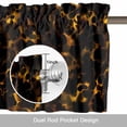 thumbnail image 6 of Black Yellow Orange Kitchen Curtain Valances for Windows Farmhouse Short Curtains, Minimalist Abstract Art Rod Pocket Valance Curtain for Bedroom Cafe Living Room, 6 of 8