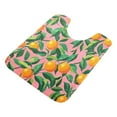thumbnail image 7 of Yayeee Bath Rug for Bathroom Floor Non Slip Contour Fluffy Soft Absorbent Mat, 20"x24", Pink Oranges, 7 of 7